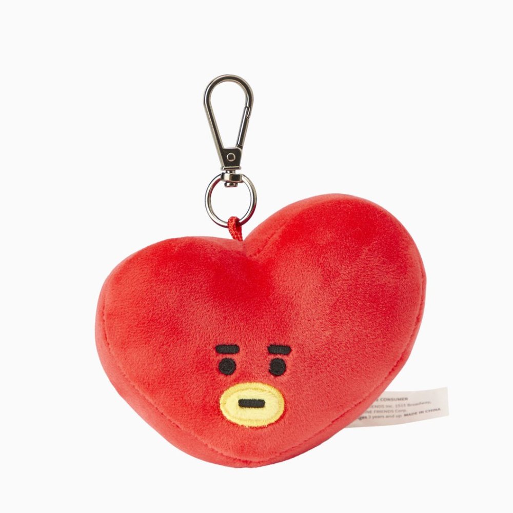 BT21 Tata Plush Head Keychain